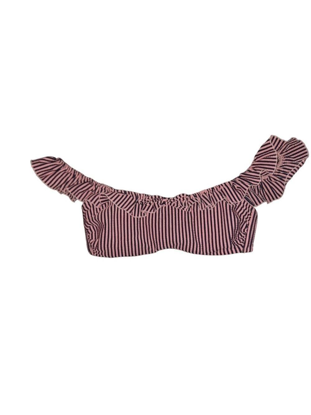 Xhilaration Striped Bikini Top Small